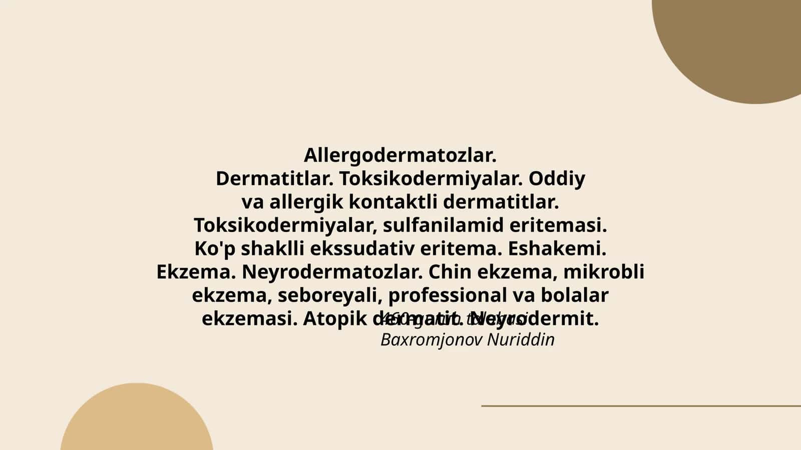Allergodermatozlar 1