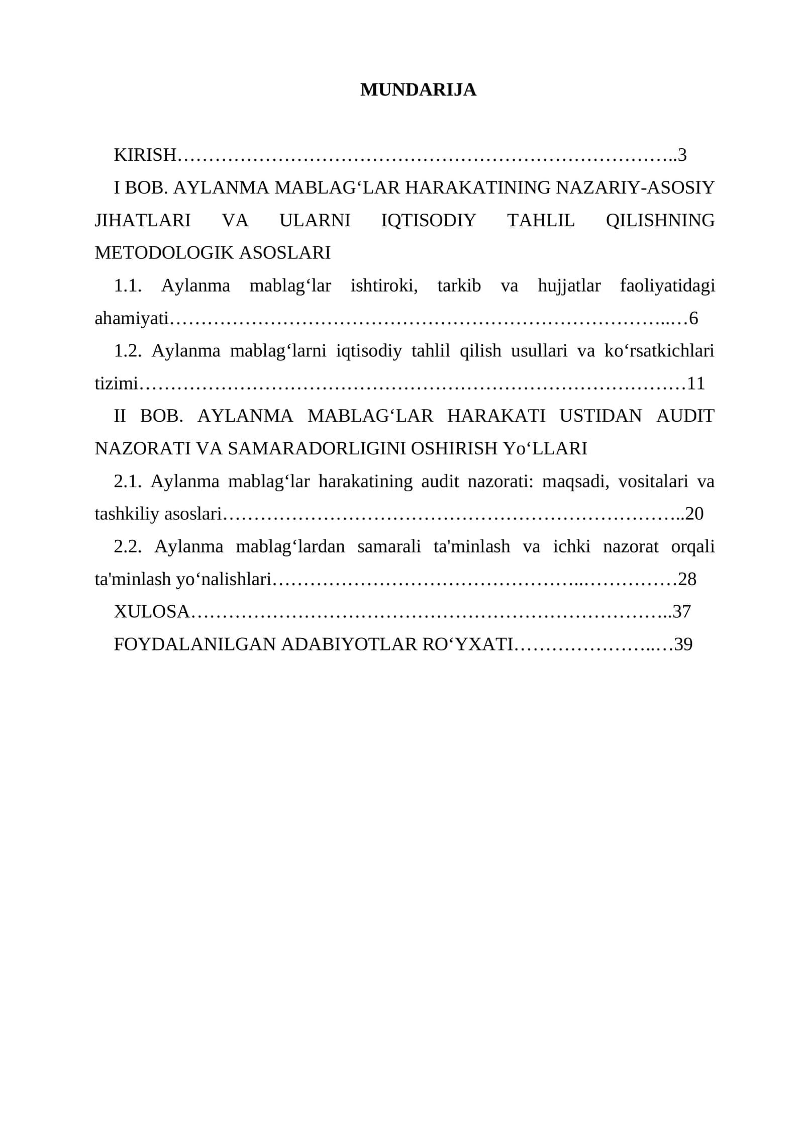 Korxonalarda aylanma mablag‘lar harakatining iqtisodiy tahlili va audit nazoratini tashkil etish 1
