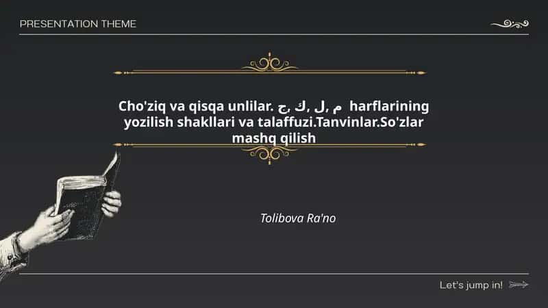 Cho'ziq va qisqa unlilar 1