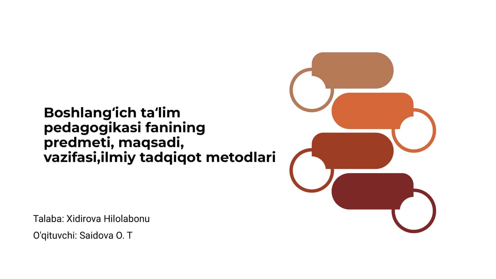 Boshlang‘ich ta‘lim pedagogikasi fanining predmeti 1