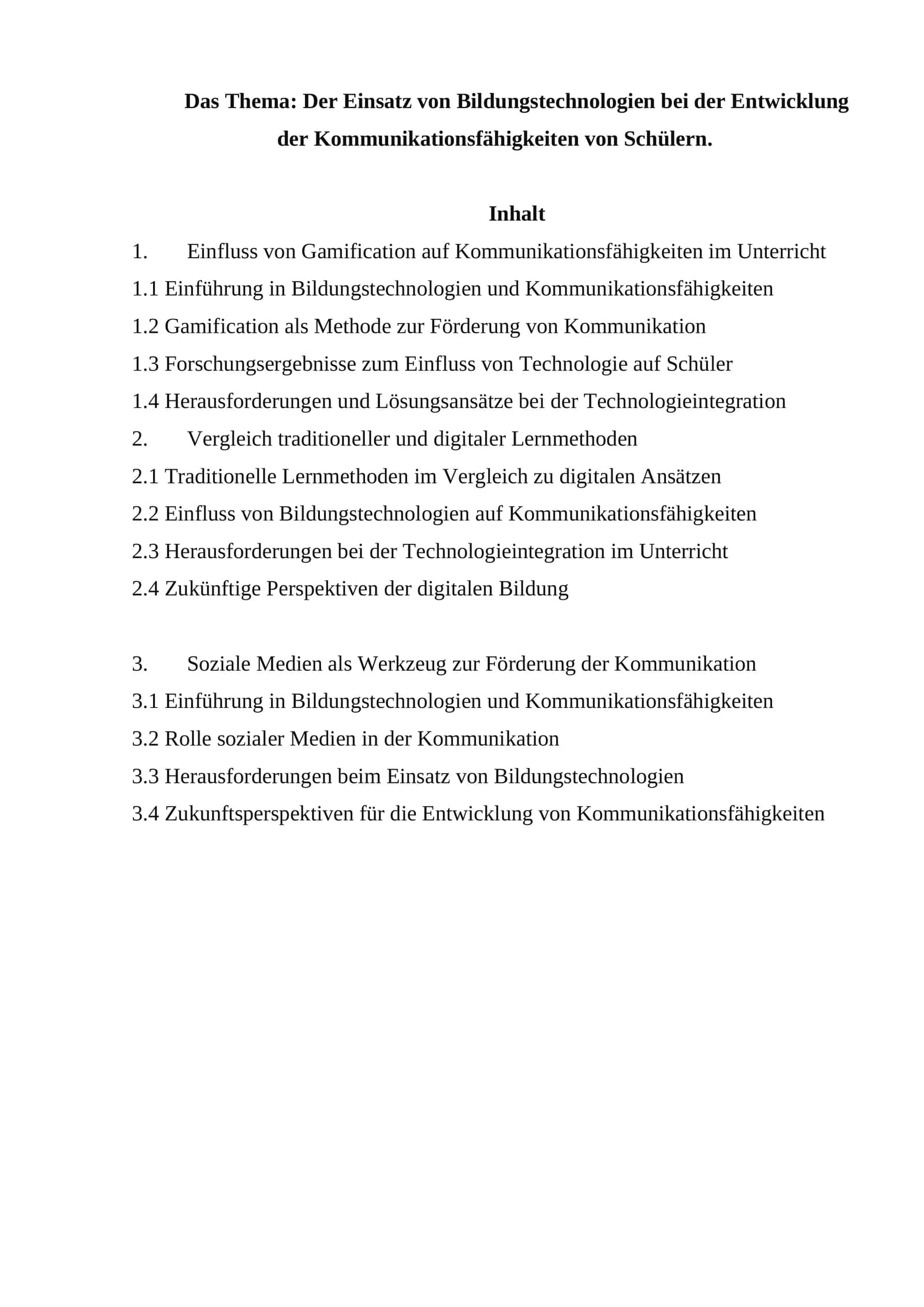 Der Einsatz von Bildungstechnologien bei der Entwicklung der Kommunikationsfähigkeiten von Schülern 1