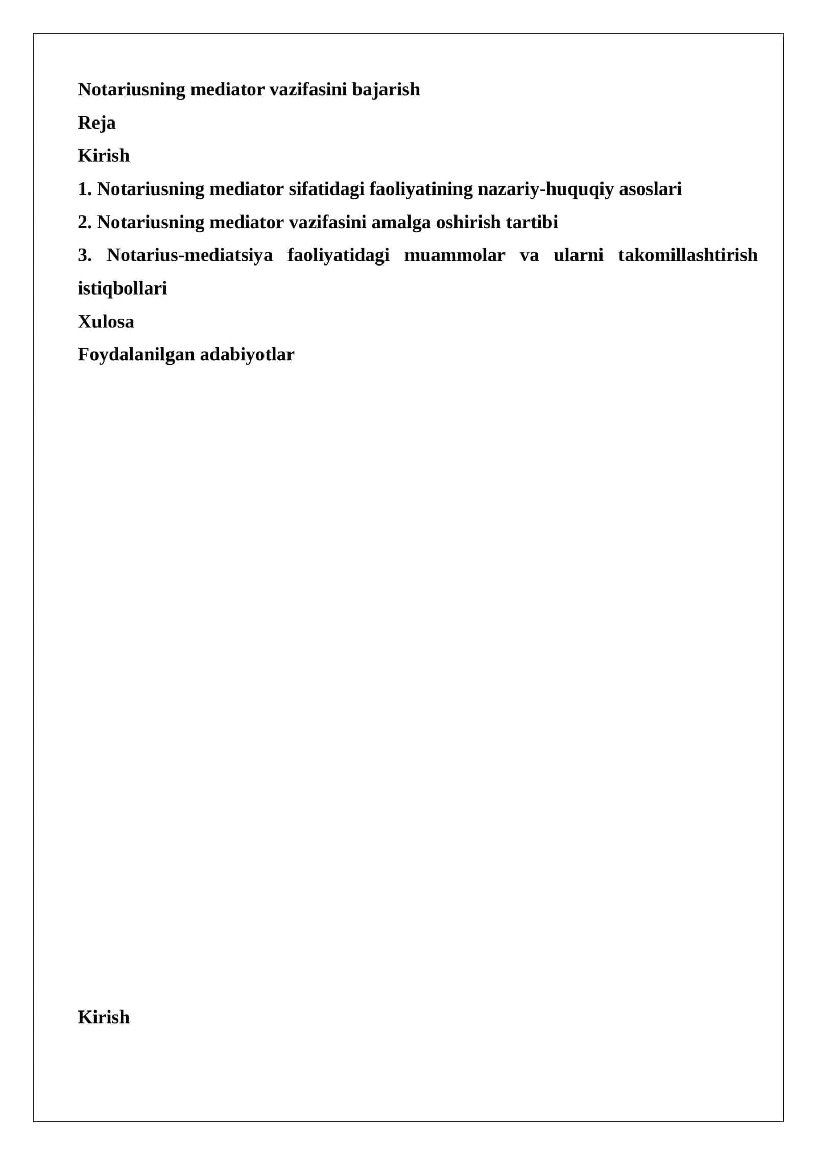 Notariusning mediator vazifasini bajarish 1
