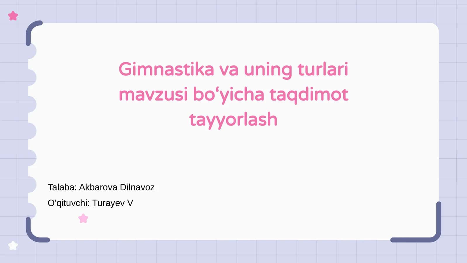 Gimnastika va uning turlari 1