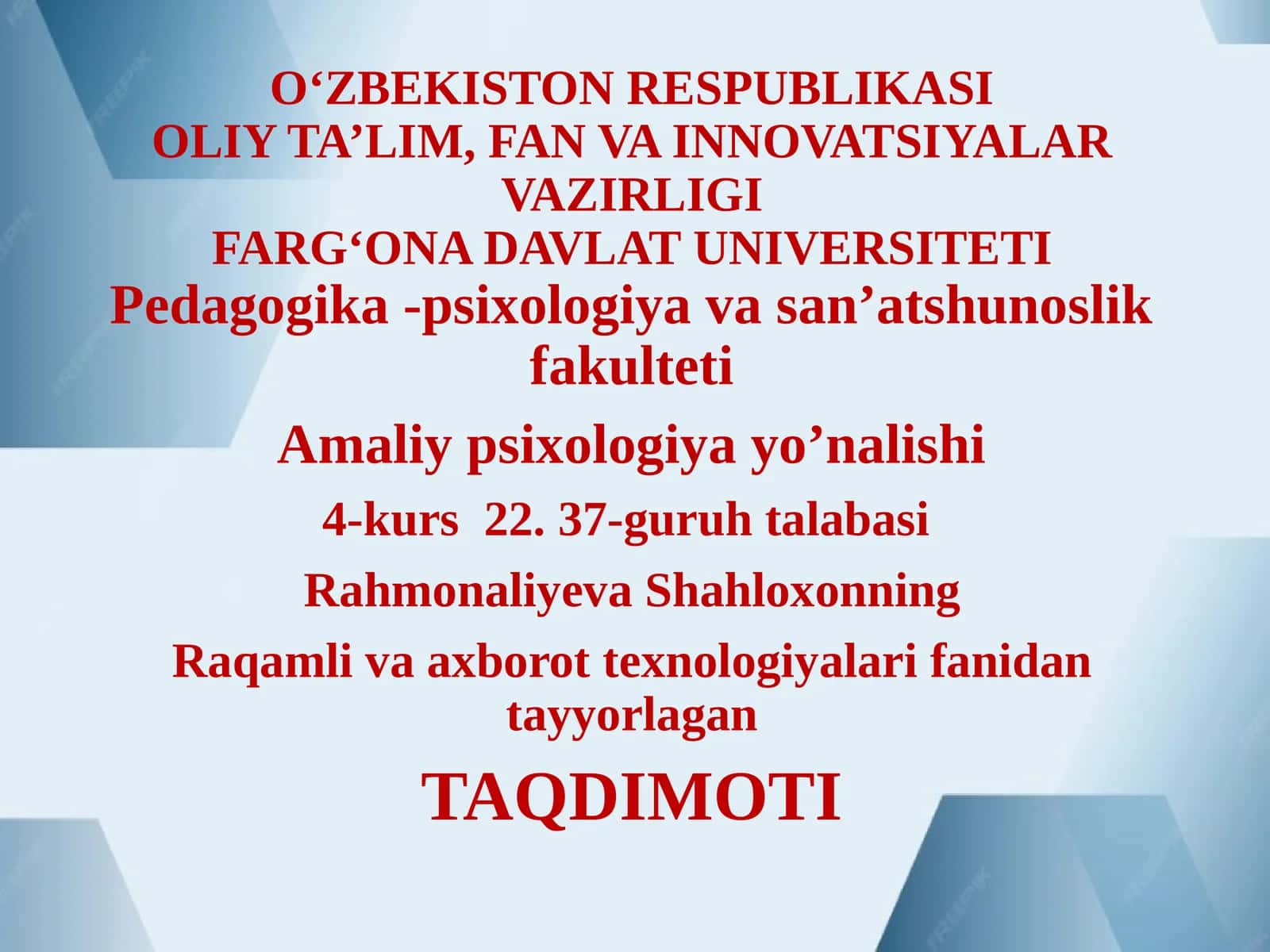 Amaliy psixologiya yoʼnalishi 1