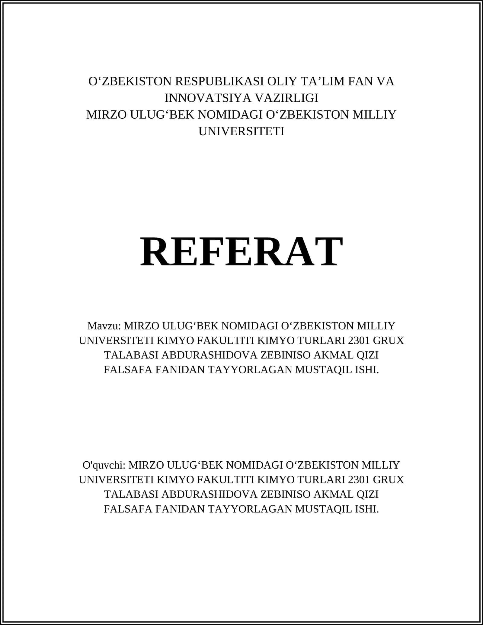 Antik falsafa va kimyo o'rtasidagi aloqalar 1