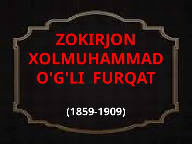 Zokirjon Xolmuhammad O'g'lifurqat 1