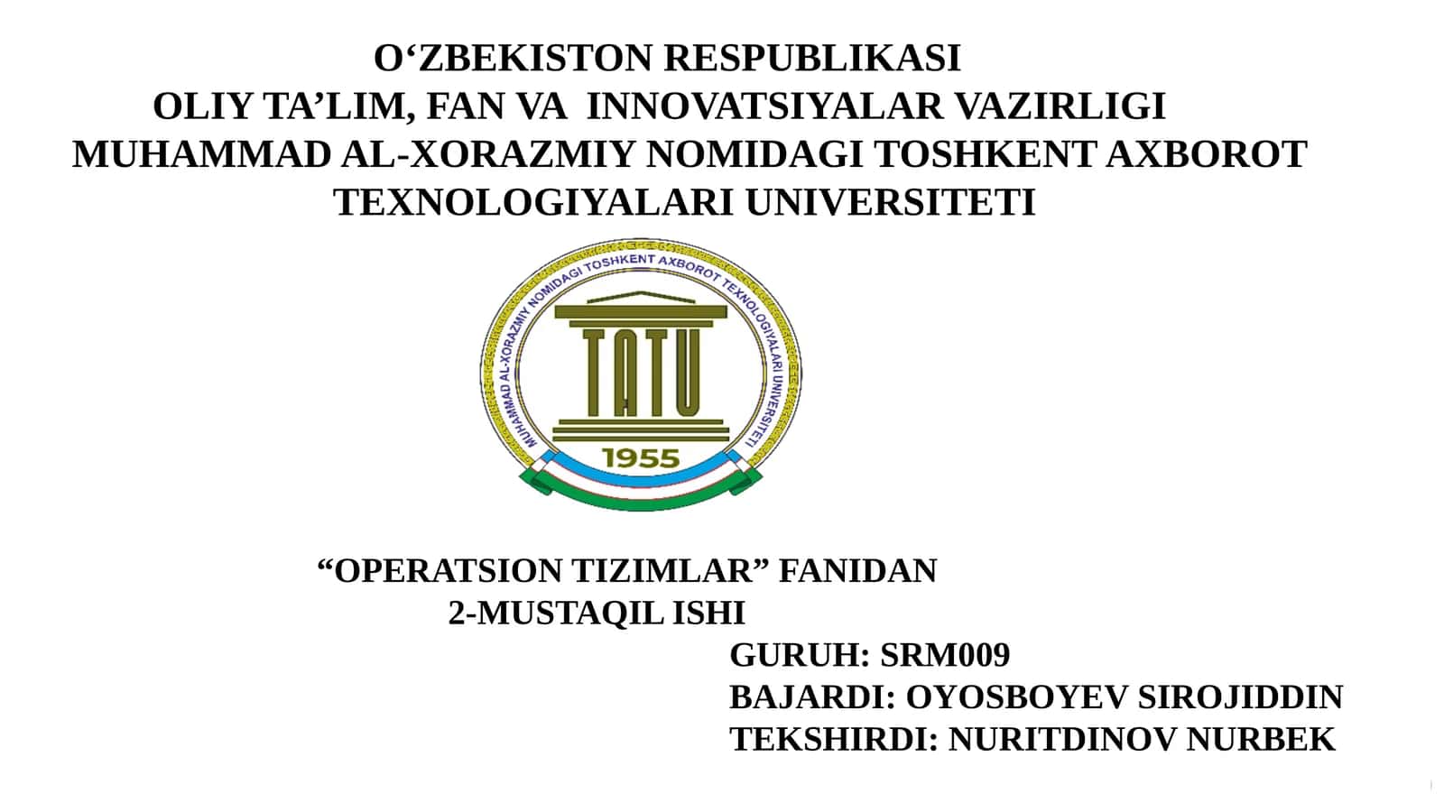 Tizim Fayllarining Buzilishi va Tiklash Mexanizmlari 1