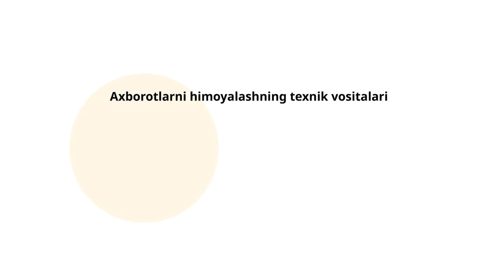 Axborotlarni himoyalashning texnik vositalari 1