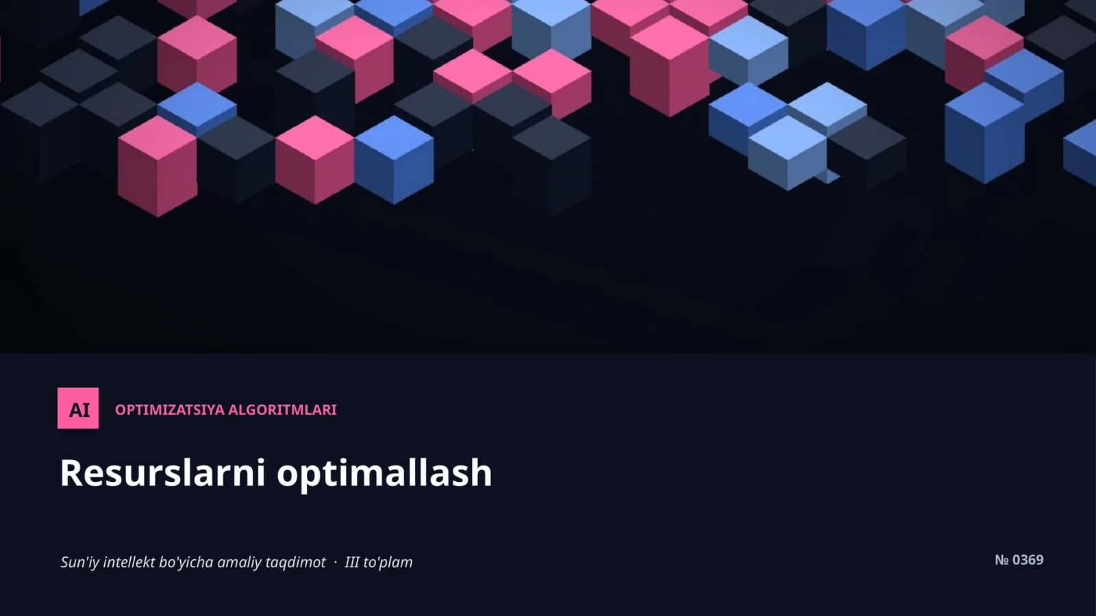 OPTIMIZATSIYA ALGORITMLARI 1