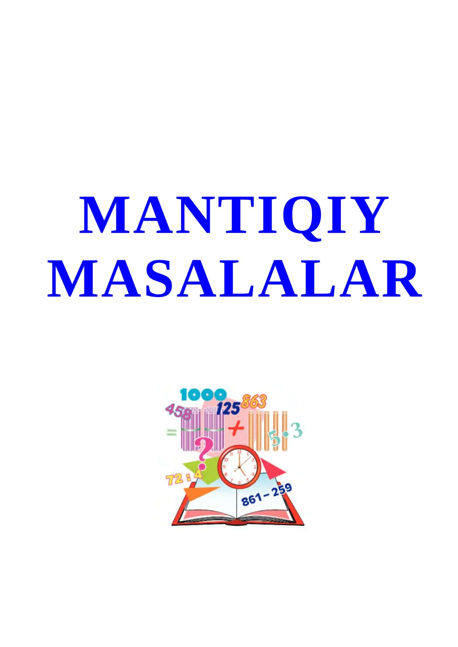 MANTIQIY MASALALAR 1