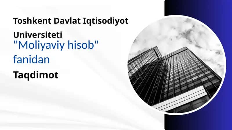 Nomoddiy aktivlar hisobi 1