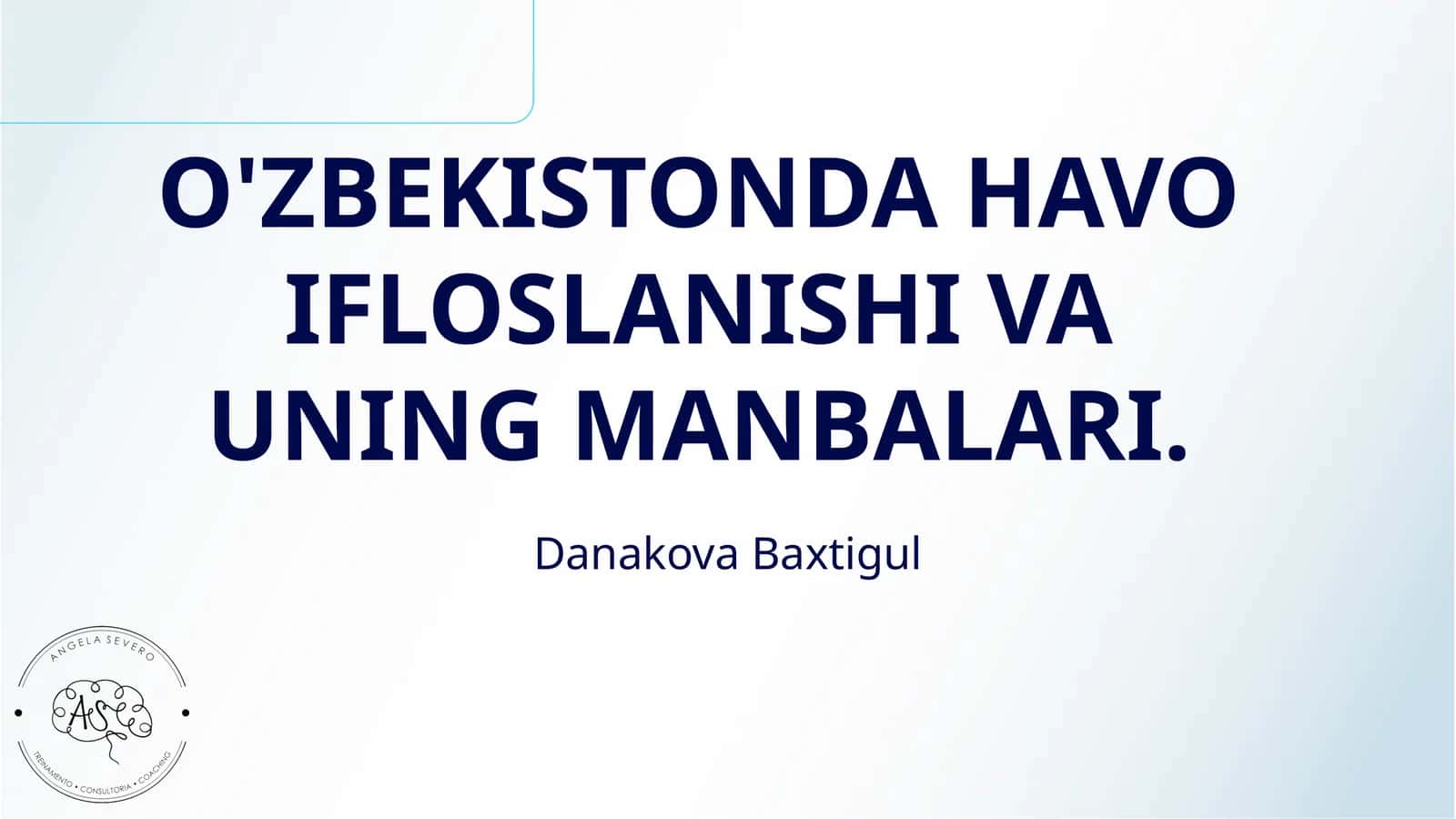 O'ZBEKISTONDA HAVO IFLOSLANISHI VA UNING MANBALARI 1