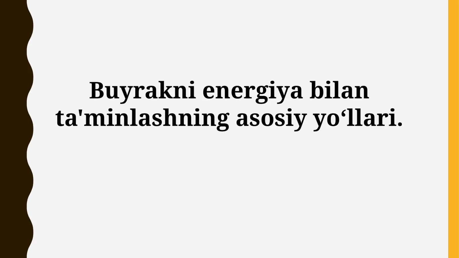 Buyrakni energiya bilan ta'minlashning asosiy yo'llari 1