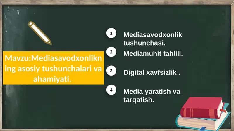 Mediasavodxonlikning asosiy tushunchalari va ahamiyati 1