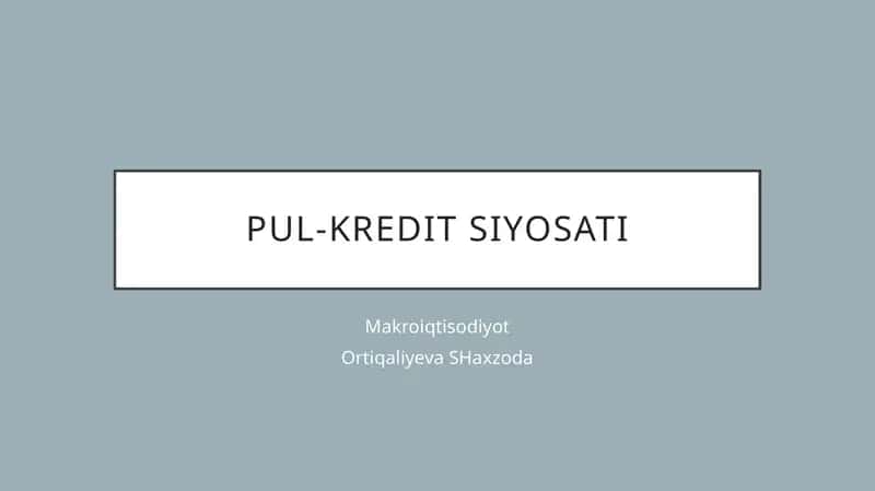 Pul-kreditsiyosati 1