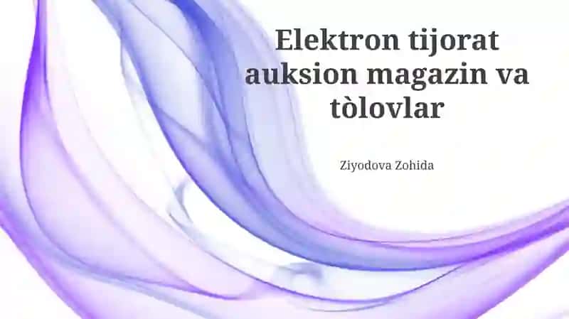 Elektron tijorat auktsion do'koni