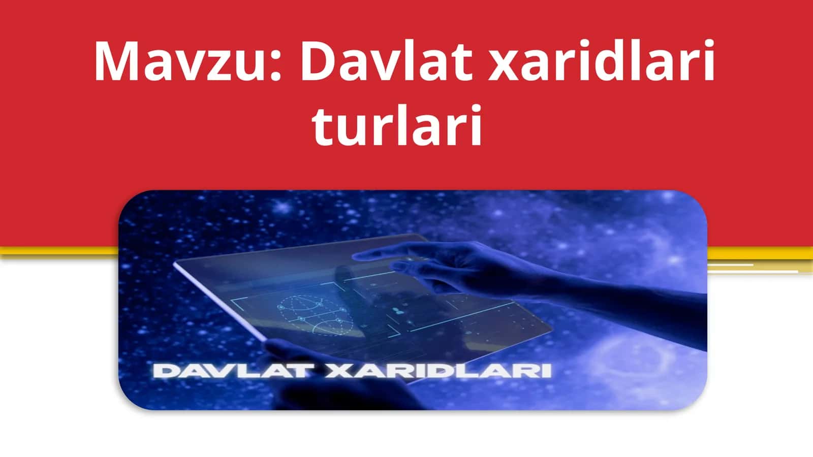 Davlat xaridlari turlari 1