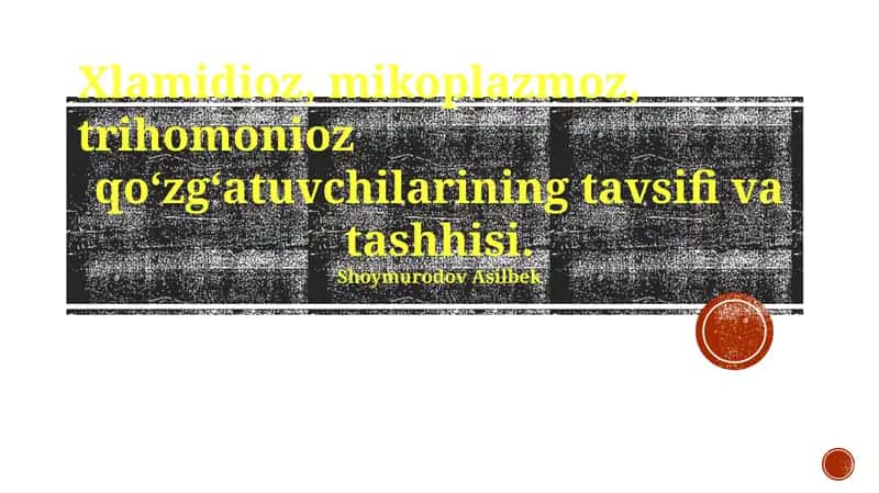 Mikoplazma qo'zg'atuvchilarining tavsifi va diagnostikasi 1