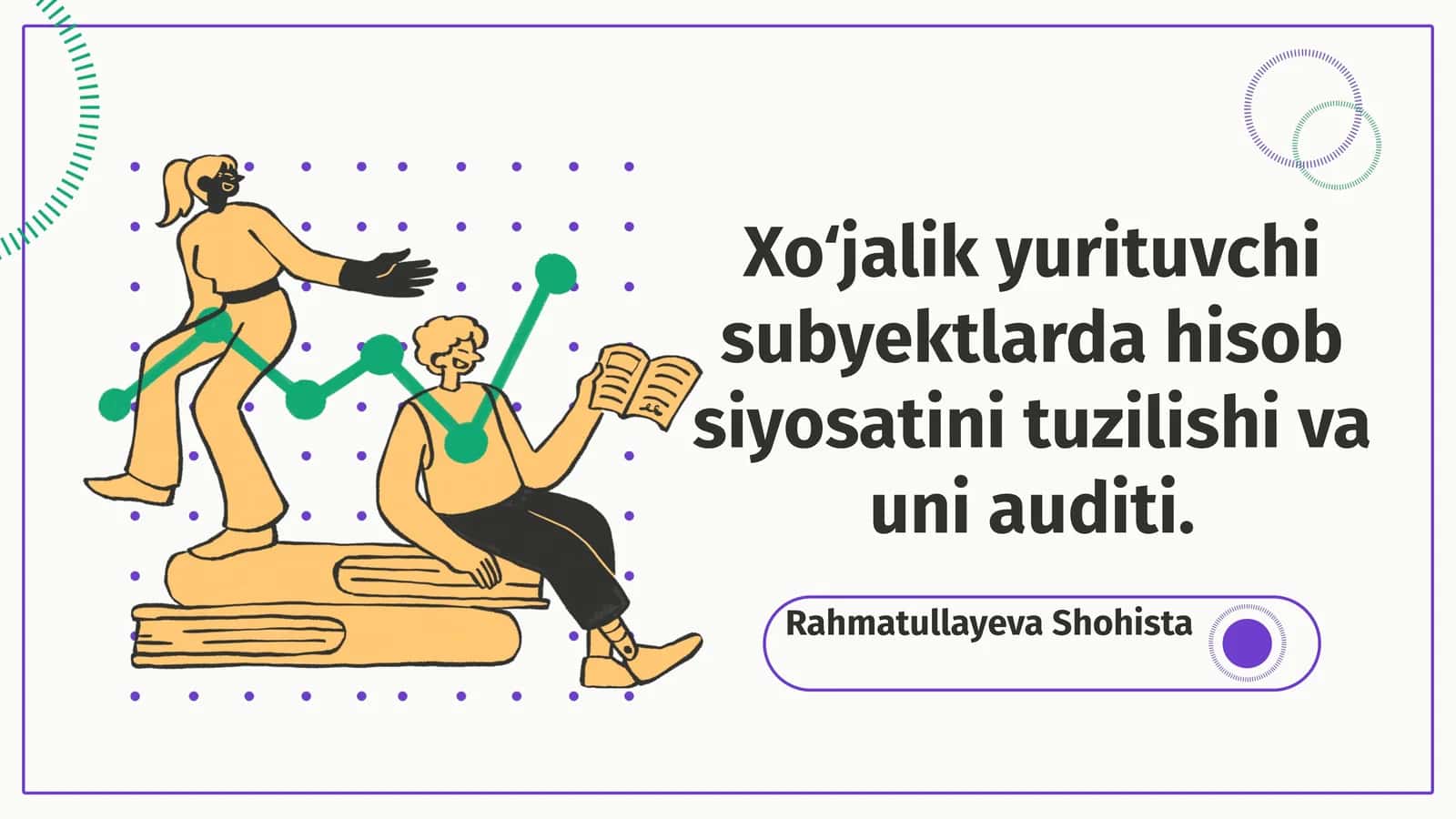Hisob siyosati tuzilishi va auditi 1
