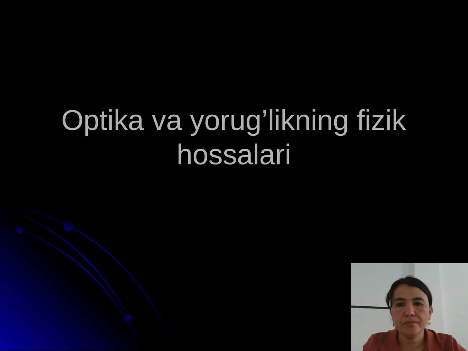 Optika va yorug’likning fizik hossalari 1