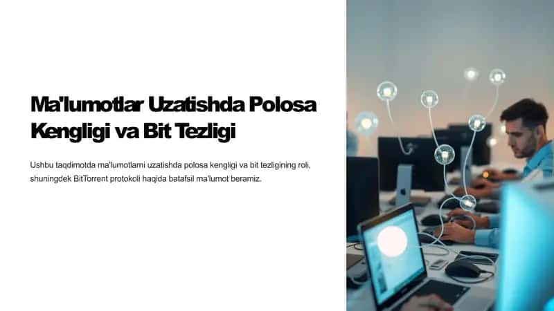 Maʼlumotlar uzatishda polosa kengligi va bit tezligi 1