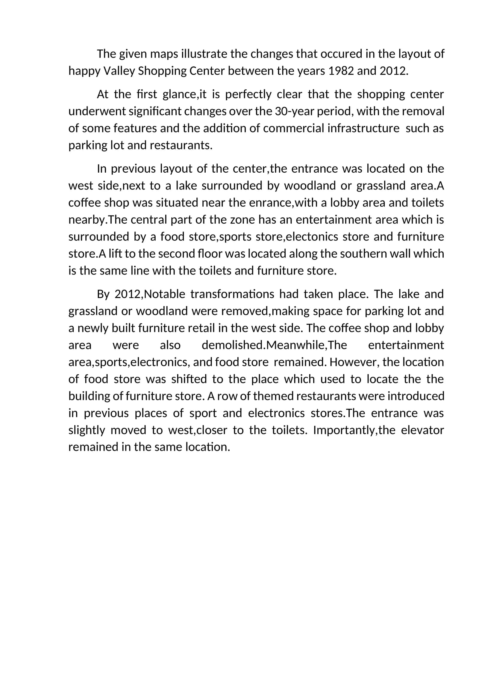 Happy Valley Shopping Center Layout Changes 1