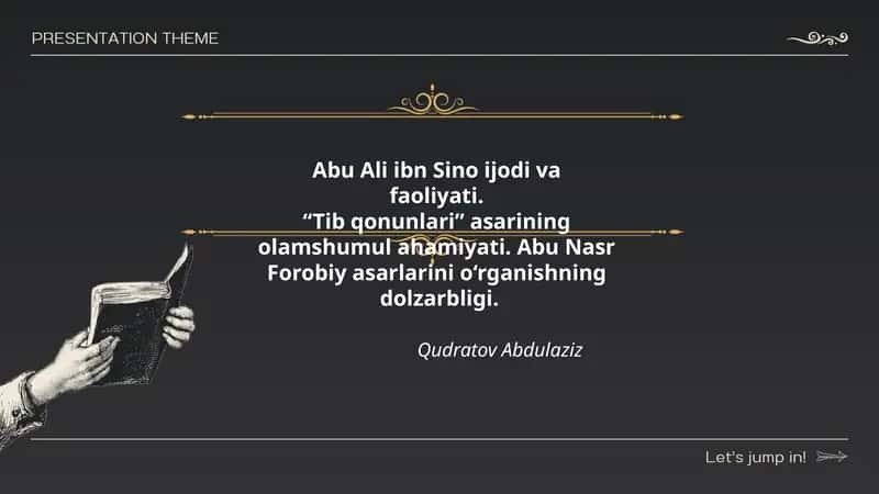 Abu Ali ibn Sino ijodi va faoliyati 1