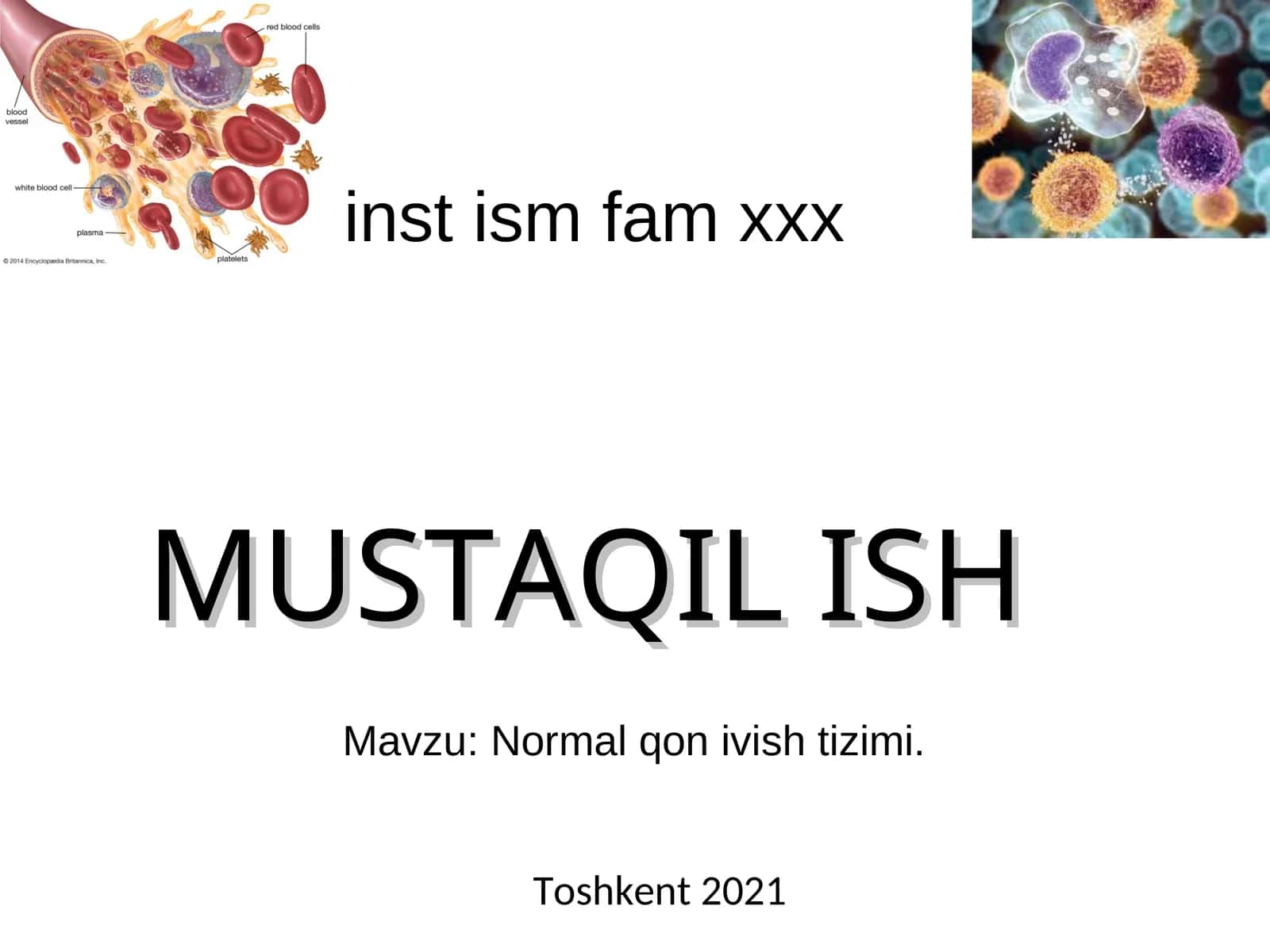 Normal qon ivish tizimi 1