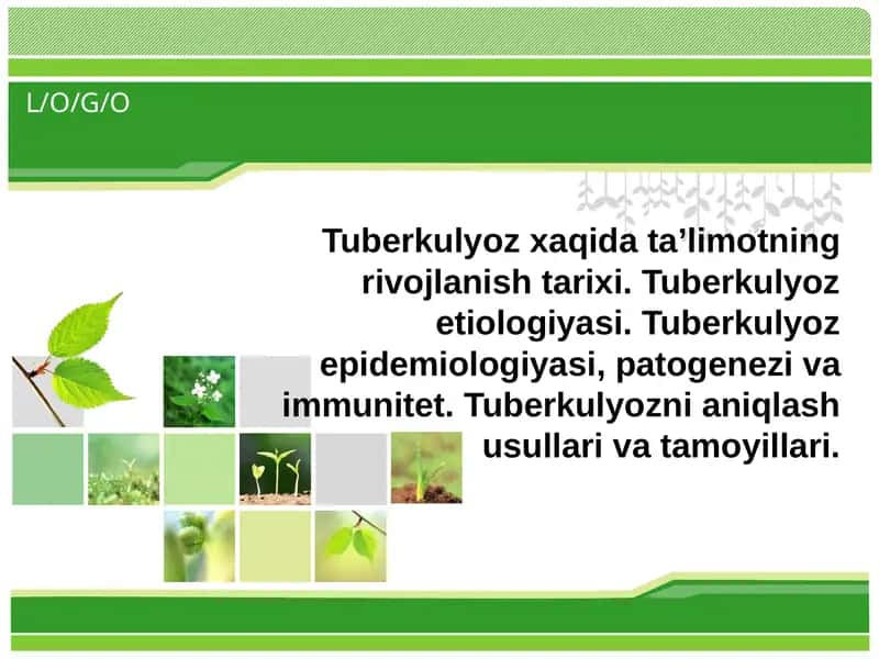 Tuberkulyozni Aniqlash Usullari va Tamoyillari 1