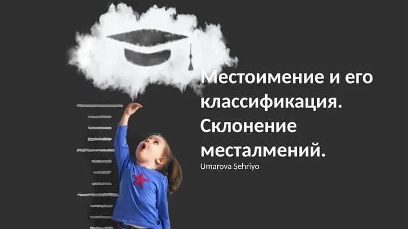 Mестоимение и его классификация 1