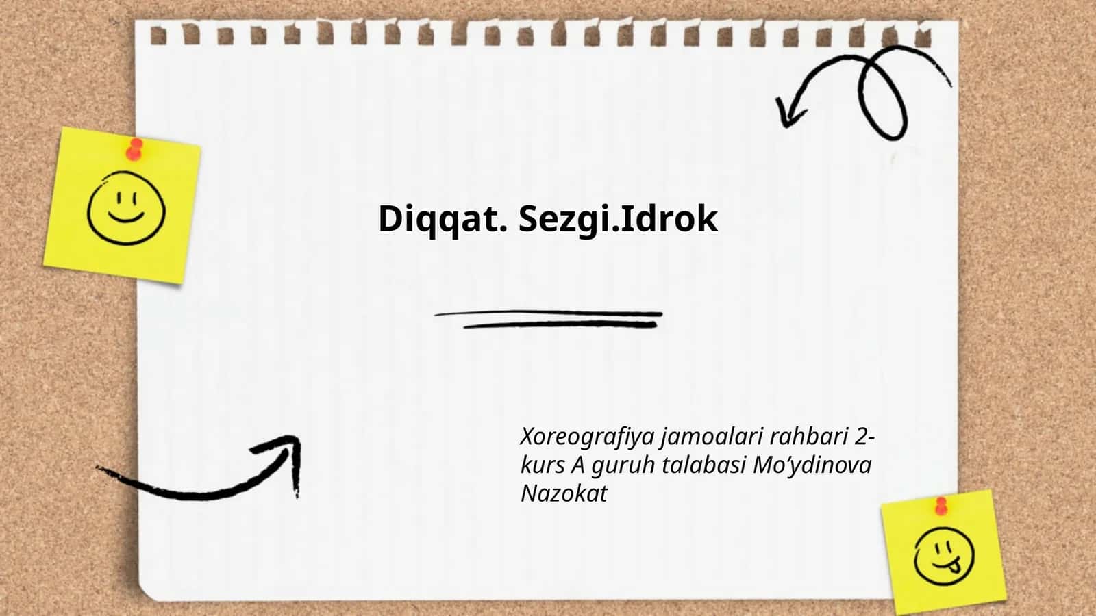 Diqqat. Sezgi.Idrok 1