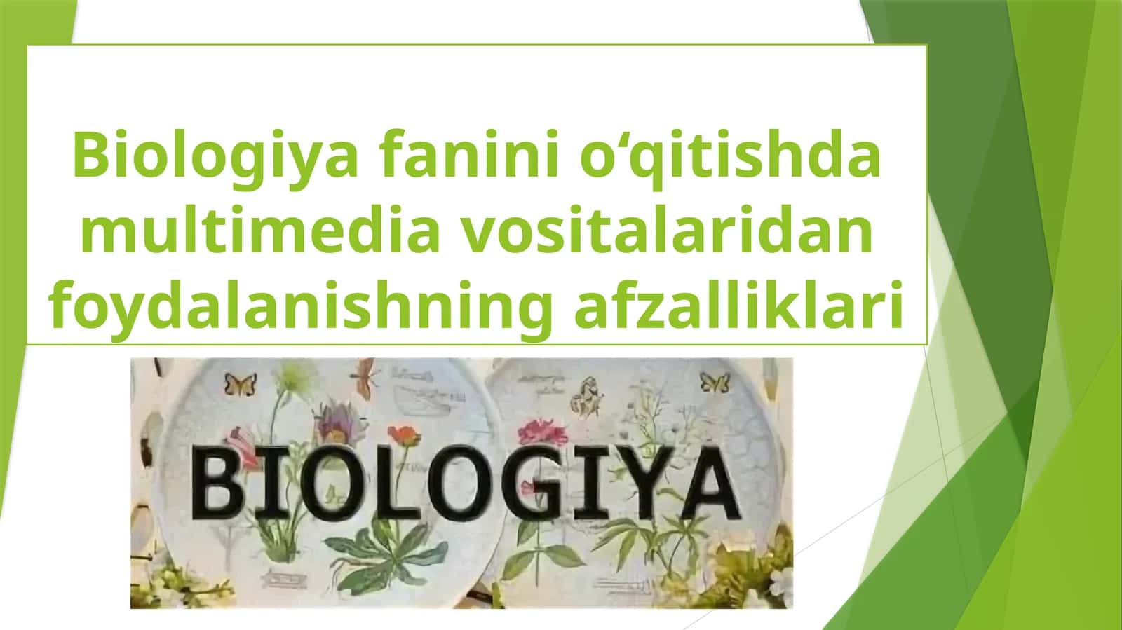 Biologiya fanini o‘qitishda multimedia vositalaridan foydalanishning afzalliklari 1