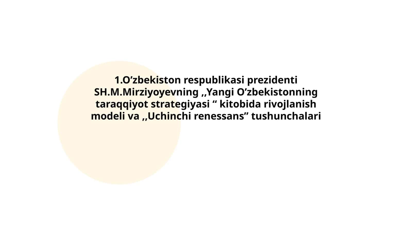 Yangi O’zbekistonning taraqqiyot strategiyasi 1