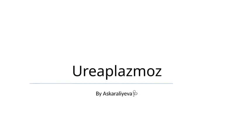 Ureaplazmoz 1