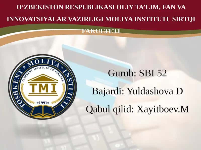 Auditorlik faoliyatining huquqiy asoslari 1