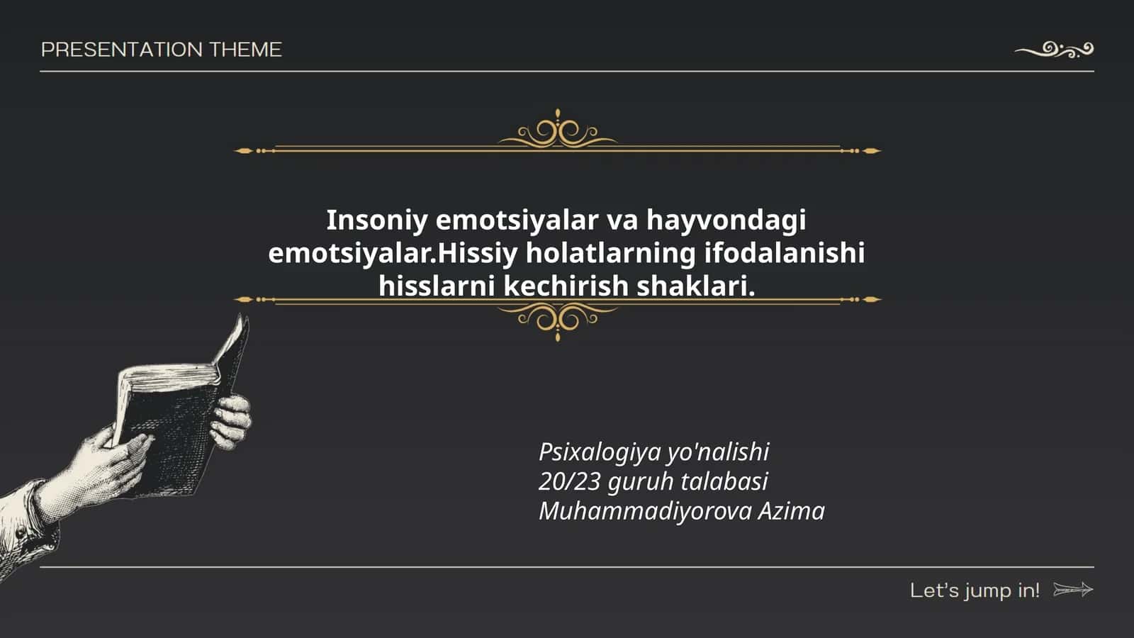 Hissiy holatlarning ifodalanishi hisslarni kechirish shaklari 1