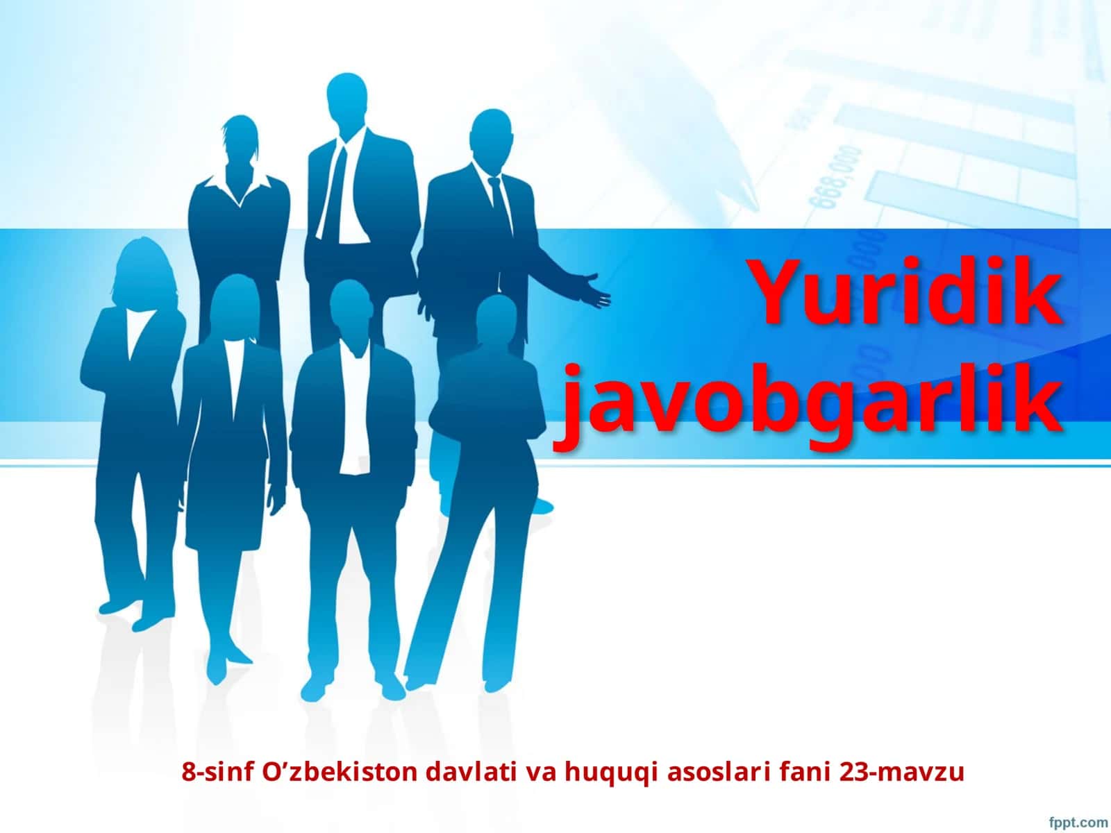 8-sinf O'zbekiston davlati va huquq asoslari fanidan 1