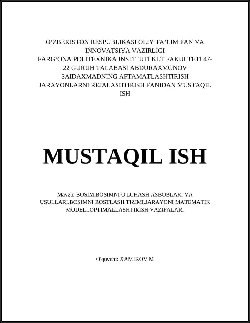 Boshqaruv asoslari 1