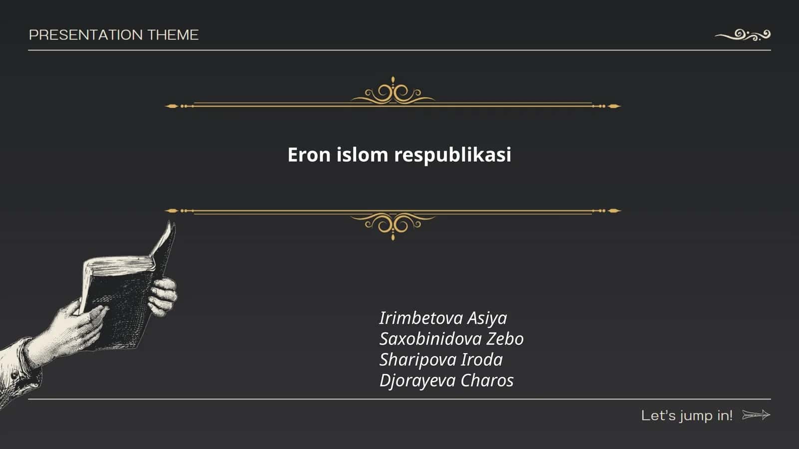 Эрон Ислом Республикасининг ташкил топиши 1