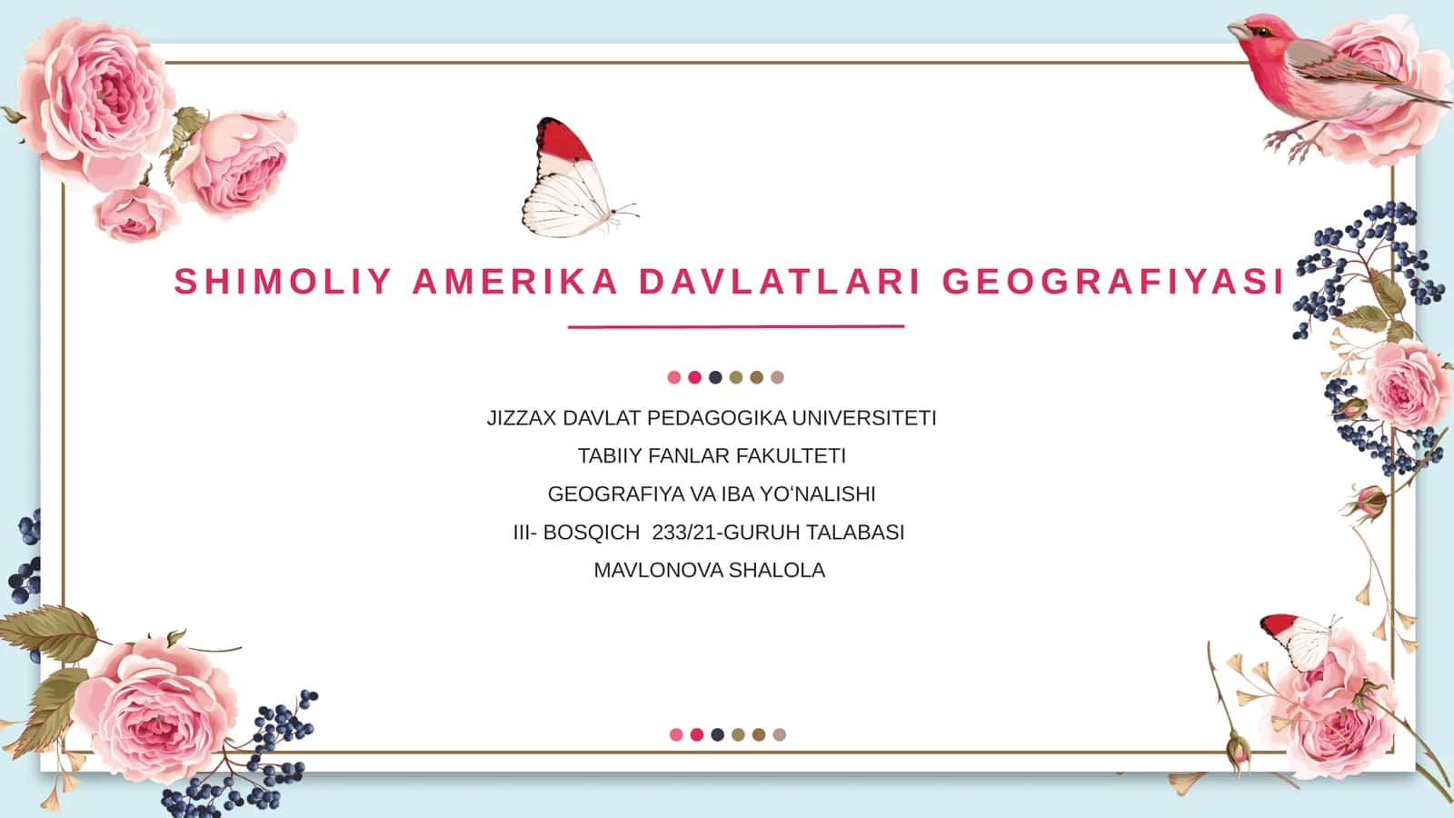 SHIMOLIY AMERIKA DAVLATLARI GEOGRAFIYASI 1