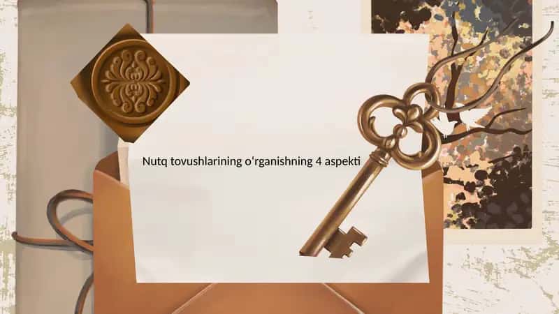 Nutqtovushlarining oʻrganishning 4 aspekti 1
