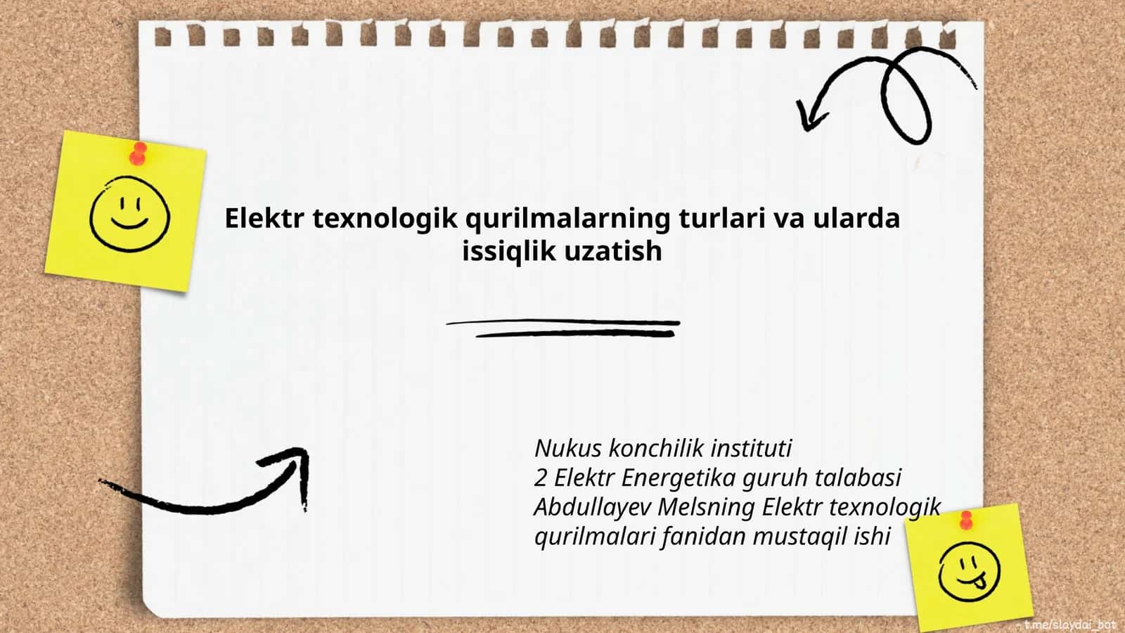 Elektr texnologik qurilmalarning turlari va ularda issiqlik uzatish 1