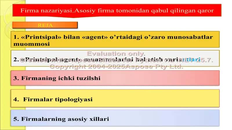 Firma nazariyasi 1
