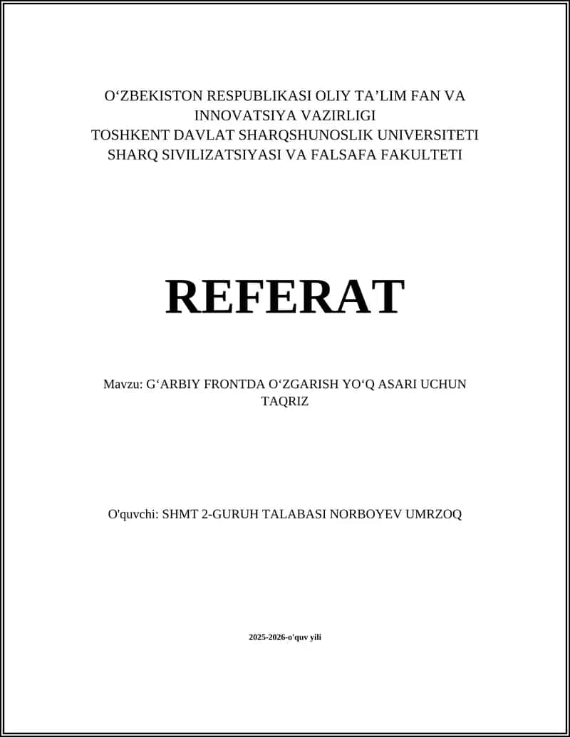 G‘arbiy frontda o‘zgarish yo‘q 1
