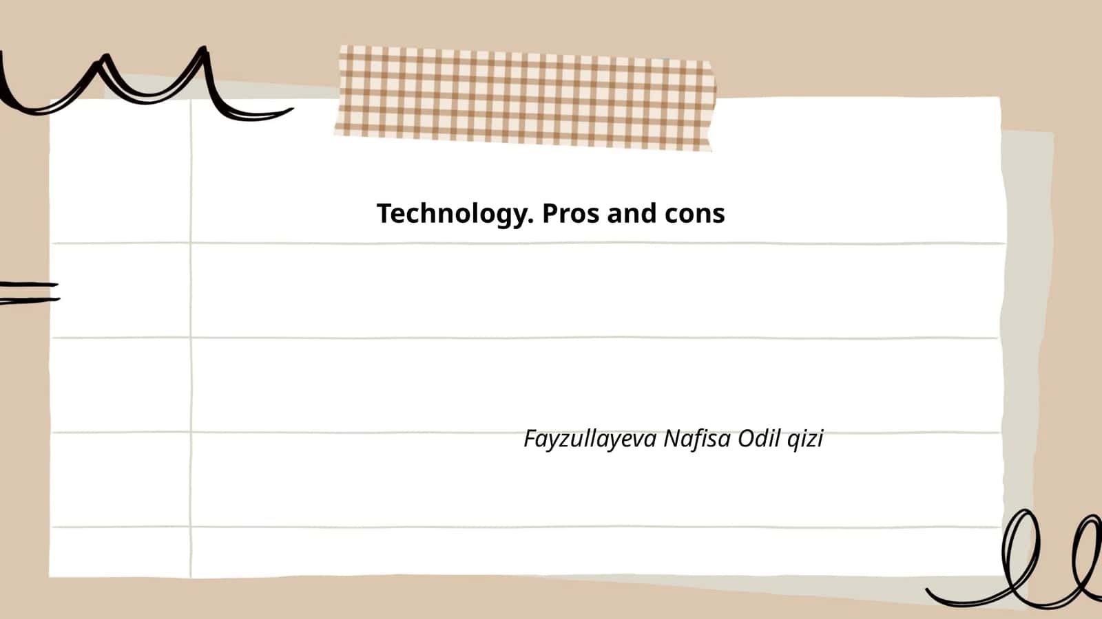 Technology. Pros and cons 1