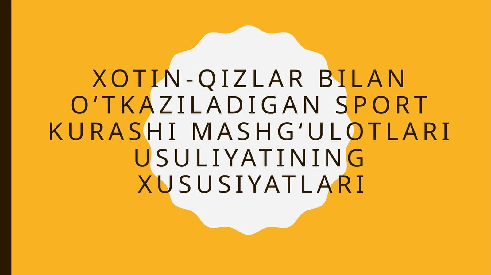 Xotin-qizlar bilan o‘tkaziladigan sport kurashimashg‘ulotlari usuliyati 1