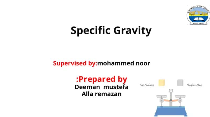 Specific Gravity 1