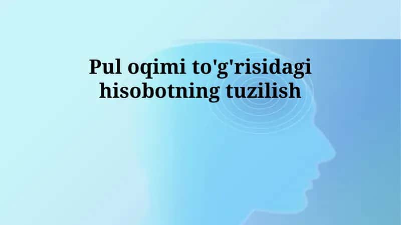 Pul oqimi to'g'risidagi hisobotning tuzilish 1