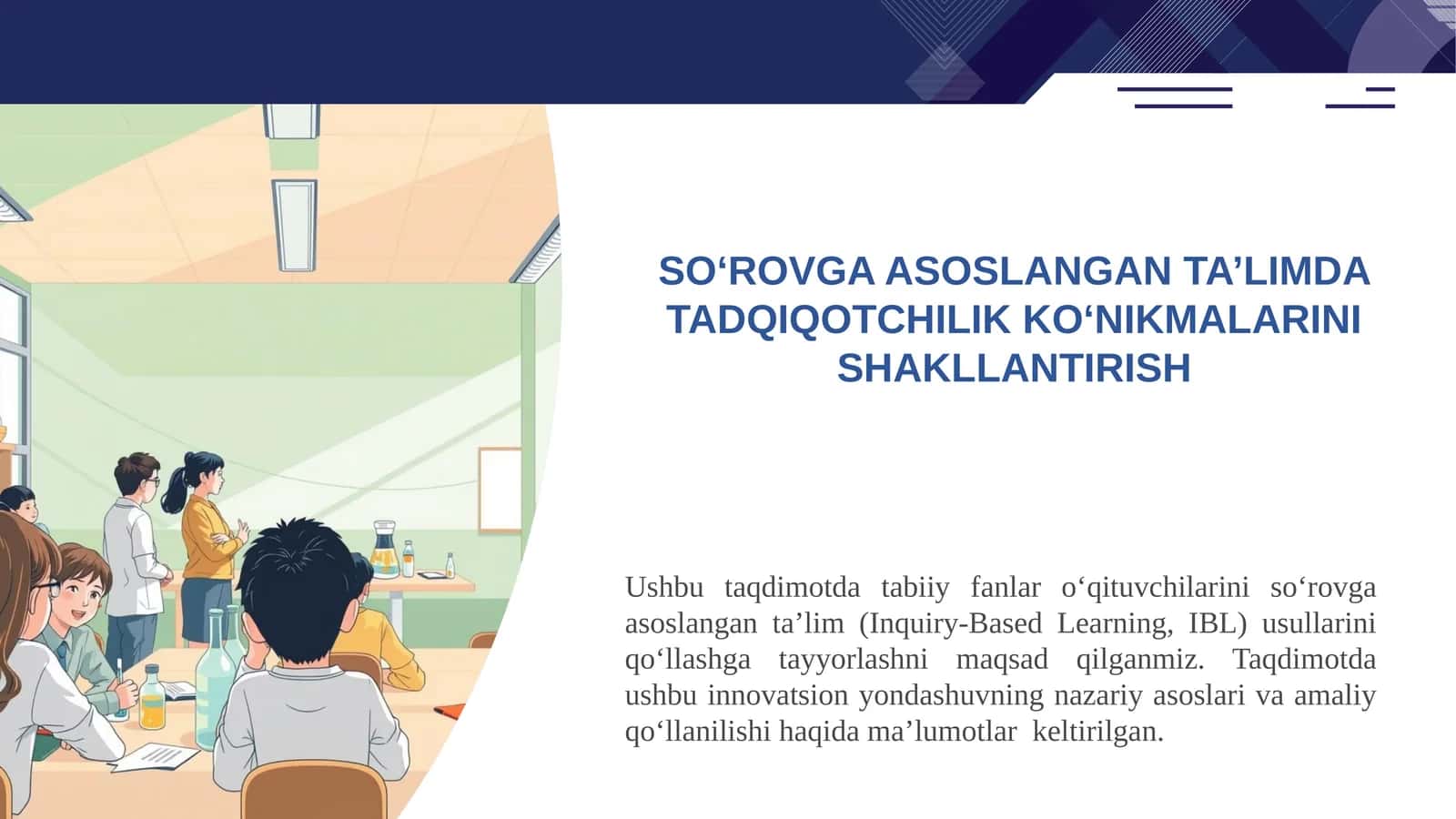 So‘rovgʻa asoslangan ta’limda tadqiqotchilik ko‘nikmalari 1