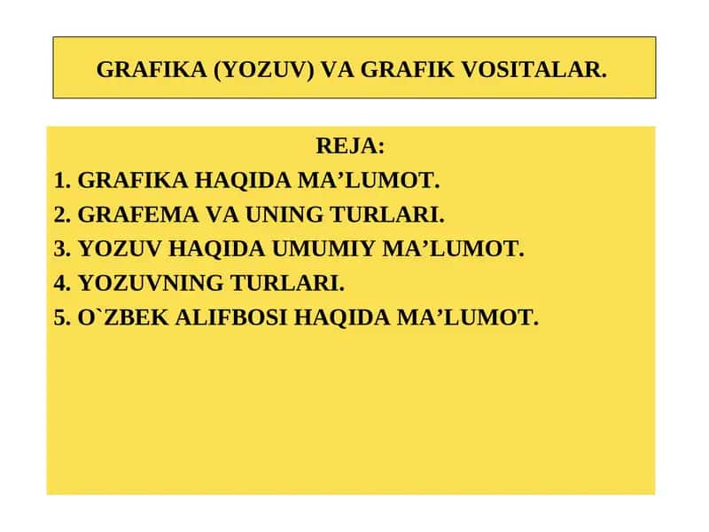 GRAFIKA HAQIDA MA’LUMOT 1
